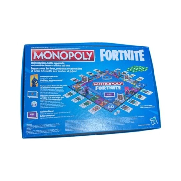 Monopoly Fortnite NEW Board Game Gift Present Christmas Birthday Kids Gaming Box - Picture 2 of 12